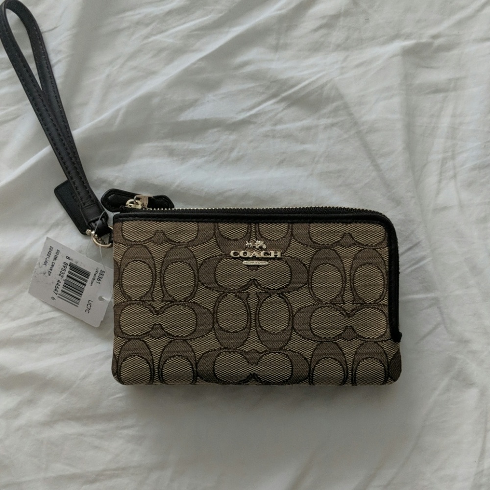Coach wristlet. Brand new, with tags and GIFT BOX